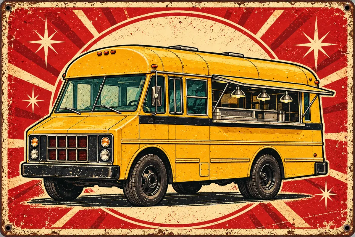 Illustration of The Thomas burger bus